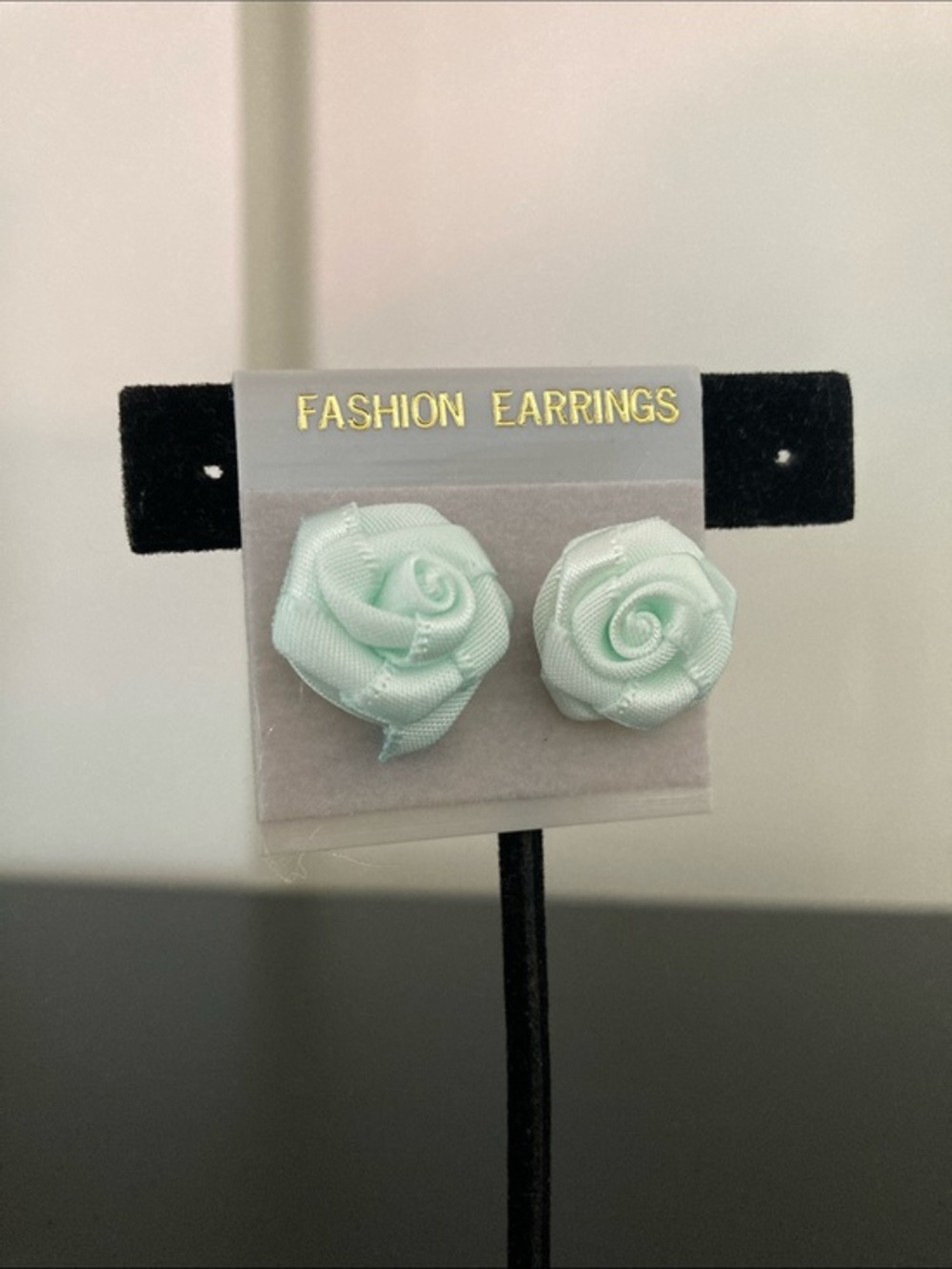 Fashion Earrings Mint Rose Stud Earrings
